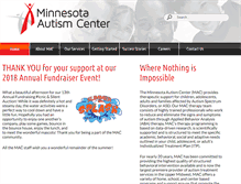 Tablet Screenshot of mnautism.org